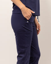 Women's True Navy Jogger Scrub Pant