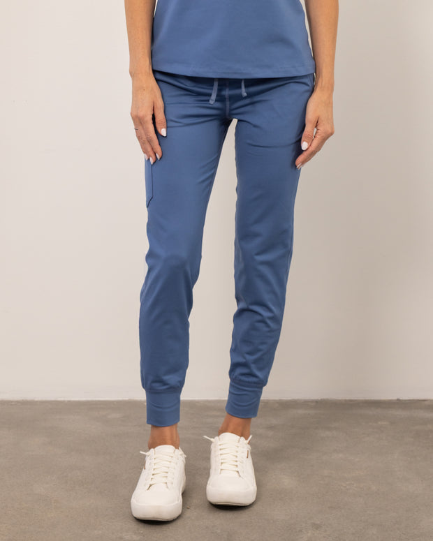 Women's Ocean Blue Jogger Scrub Pant