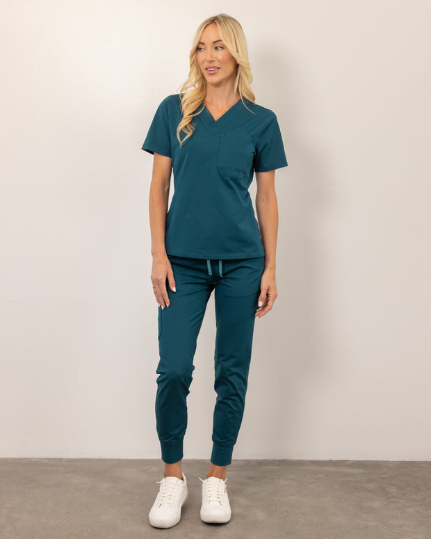 Women's Lagoon V-Neck Scrub Top