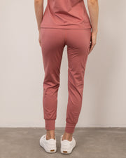Women's Deep Coral Jogger Scrub Pant