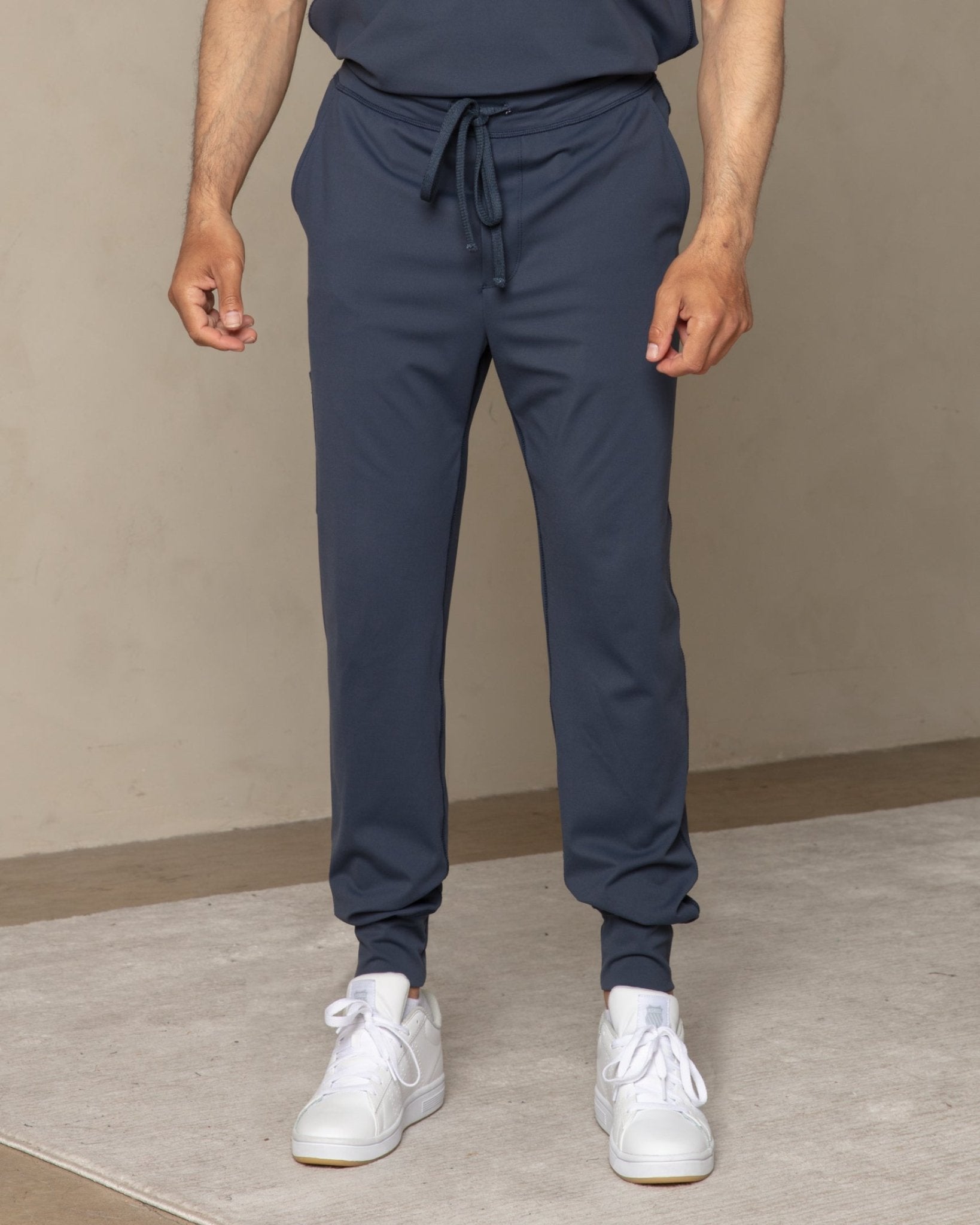 Men's Navy Jogger Scrub Pants - Shabbella