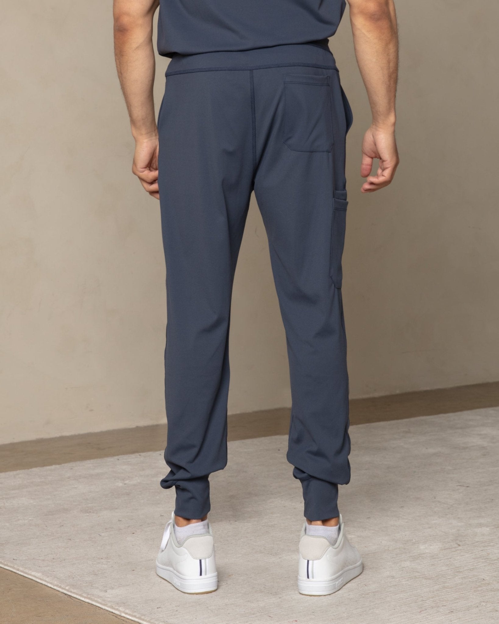 Men's Navy Jogger Scrub Pants - Shabbella