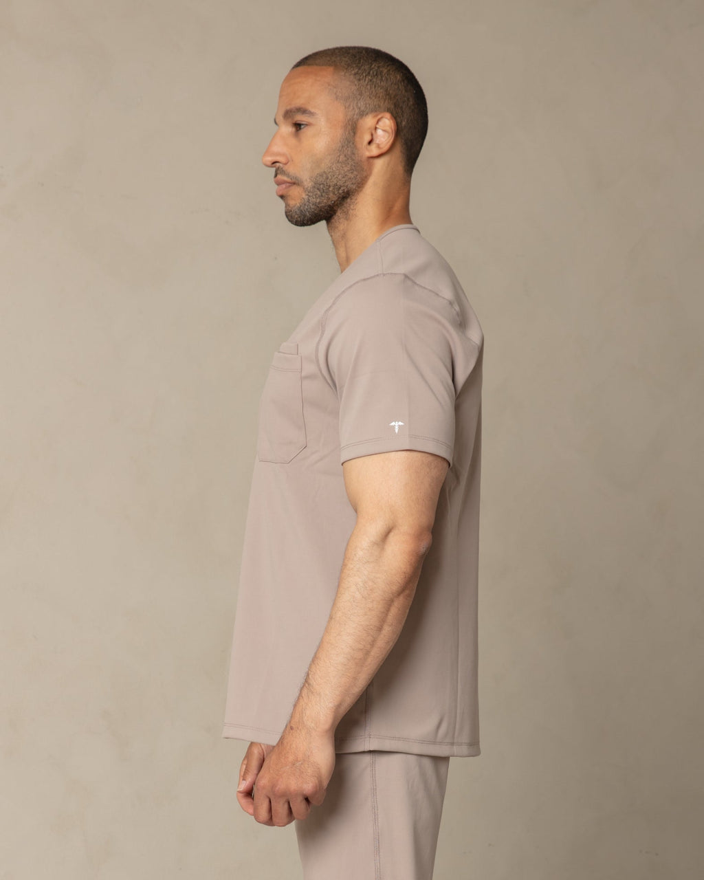 Men's Sand V - Neck Scrub Top - Shabbella