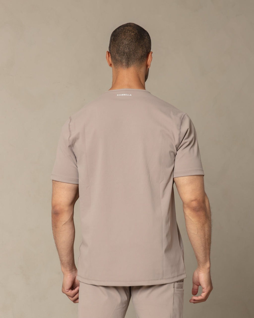 Men's Sand V - Neck Scrub Top - Shabbella