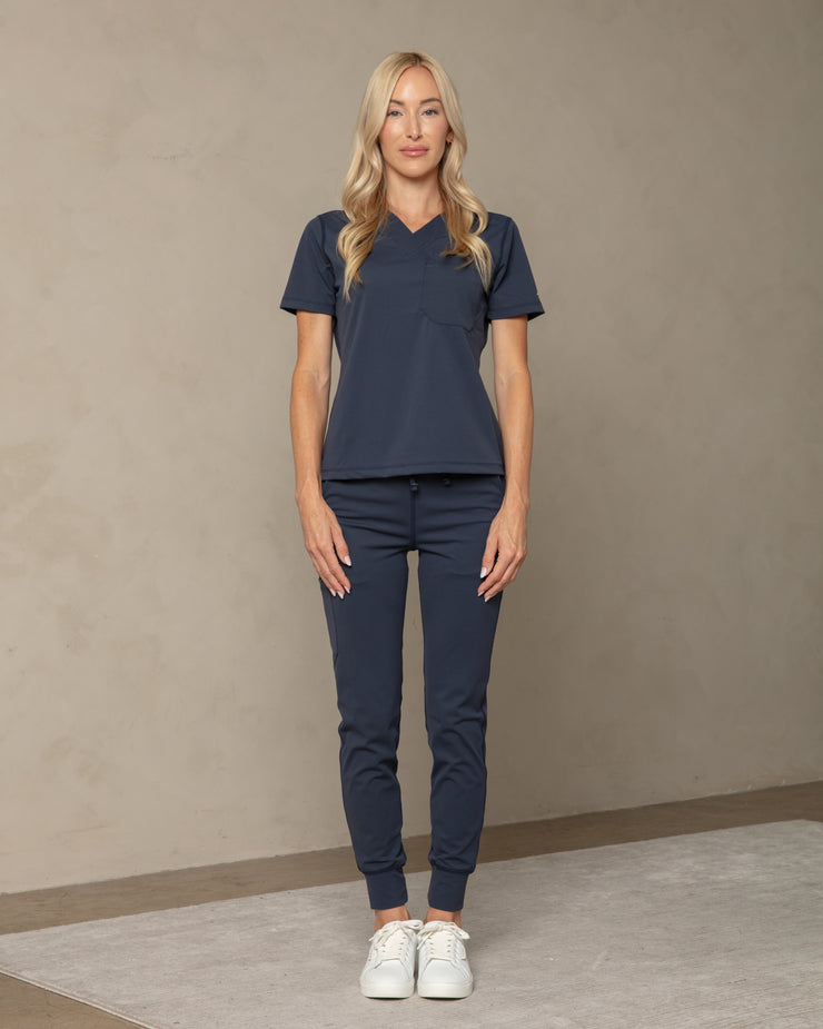 Women's Navy Jogger Scrub Pant