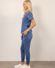 Women's Ocean Blue Jogger Scrub Pant