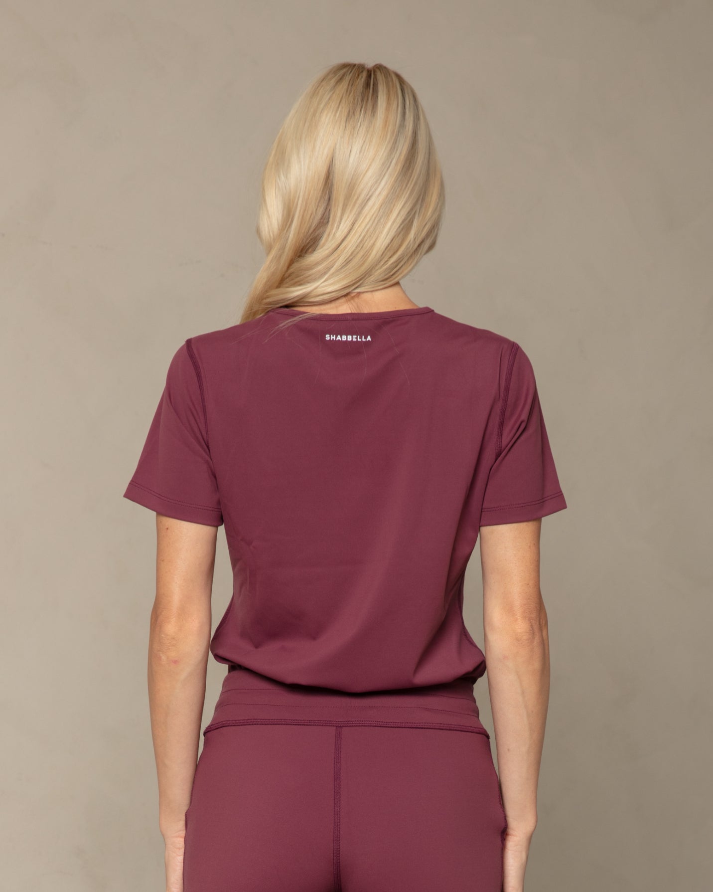 Women's Burgundy V - Neck Scrub Top - Shabbella