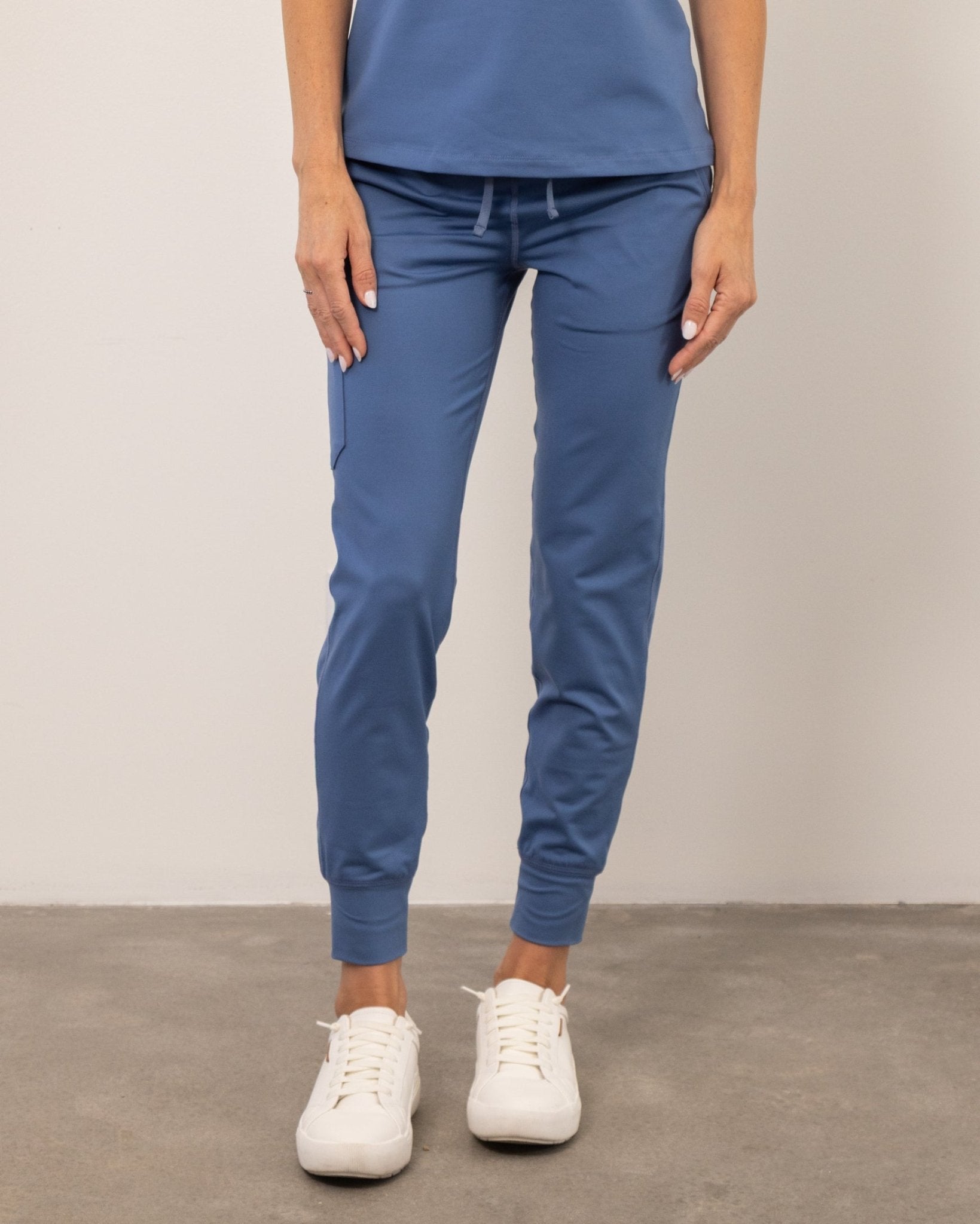 Women's Ocean Blue Jogger Scrub Pant - Shabbella