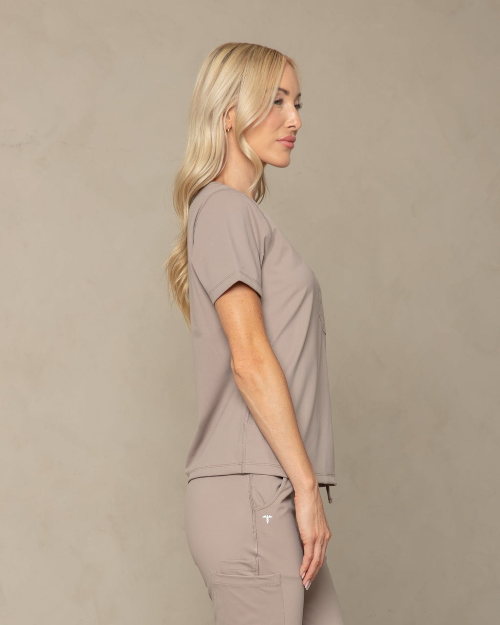 Women's Sand V - Neck Scrub Top - Shabbella